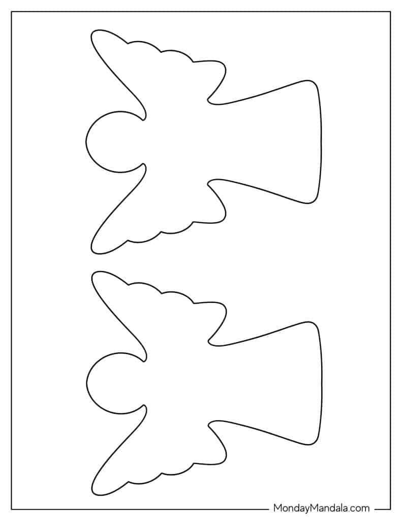 60 angel templates (free pdf printables)